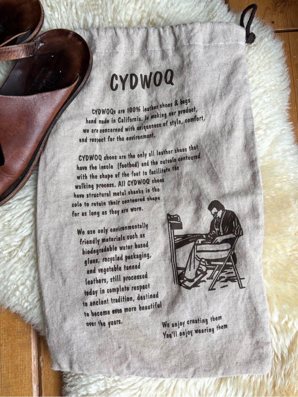 Cydwoq Handcrafted Leather Sandals - Picture 3 of 10